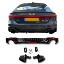  Diffuser | Audi | A7 2018- (C8) | alleen S-line | RS7-Look