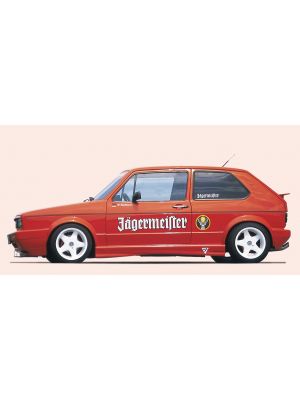 Side skirt | Volkswagen Golf I Cabrio 1979-1993 | stuk ongespoten abs | Rieger Tuning