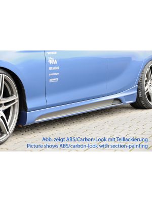 Side skirt | BMW 1-Serie Hatchback (5-deurs) F20 2011-2015 | stuk abs | Rieger Tuning