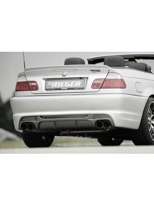 Achterbumper | BMW 3-Serie Sedan / Cabrio / Coupé E46 1998-2001 | stuk ongespoten abs | Rieger Tuning