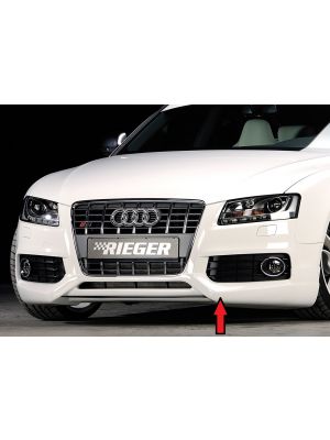 Rieger spoilerlip | A5 S5 (B8/B81): 06.07-07.11 (tot Facelift) - Coupé, Cabrio, Sportback | stuk ongespoten abs | Rieger Tuning