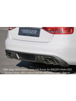Diffuser | Audi A4 Sedan / Avant B8 S-Line/S4 2007-2011 | stuk abs | Rieger Tuning