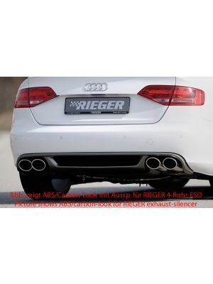 Diffuser | Audi A4 Sedan / Avant B8 2007-2011 | stuk abs | Rieger Tuning