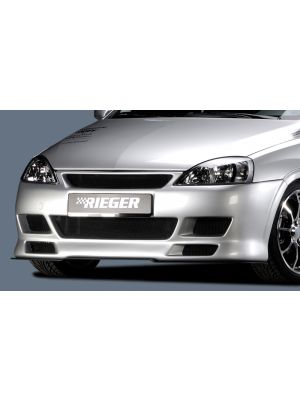 Rieger voorbumper | Corsa C: 09.00-05.03 (tot Facelift), 06.03- (vanaf Facelift) - 3-drs., 5-drs. | stuk ongespoten abs | Rieger Tuning