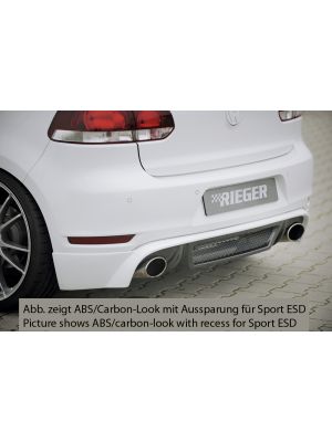 Achteraanzetstuk | Volkswagen Golf VI GTI/GTD in GTI-Look 2008-2012 | stuk abs | Rieger Tuning