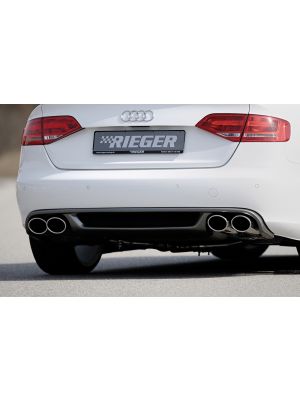 Rieger einddemper li./re., Audi A4 (B8/B81) | A4 (B8/B81): 11.07-12.11 (tot Facelift) - Lim., Avant | stuk rvs | Rieger Tuning