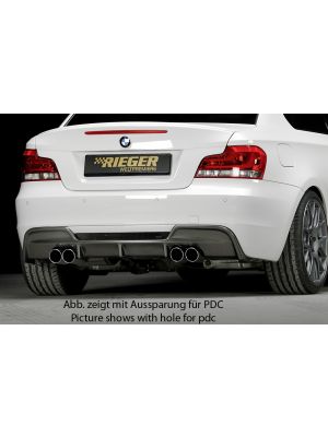 Achterbumper | BMW 1-Serie Cabrio / Coupé E82/E88 2007-2011 | stuk ongespoten abs | Rieger Tuning