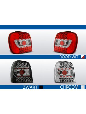 achterlichten volkswagen polo 6n rood/wit, chroom of zwart