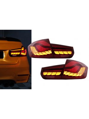 Achterlichten | BMW | 3-serie 12-15 4d sed. F30 / 3-serie 15-19 4d sed. F30 LCI | M4-Look | FULL LED | OLED