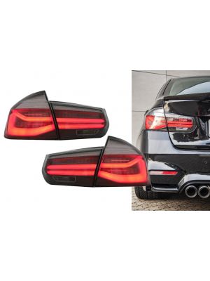 Achterlichten | BMW | 3-serie 12-15 4d sed. F30 / 3-serie 15-19 4d sed. F30 LCI | LCI-Look | M-Look Black Line | LED | Dynamic Turn Signal | LED BAR | FULL LED