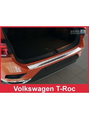 Achterbumperbeschermer | Volkswagen | T-Roc 17- 5d suv. | RVS
