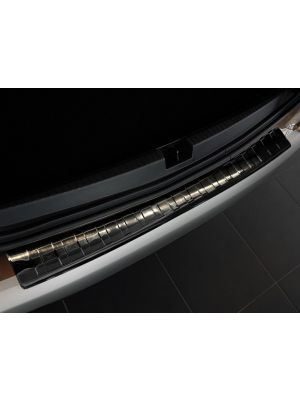 Achterbumperbeschermer | Dacia | Duster 18- 5d suv. | RVS zwart Zijdeglans
