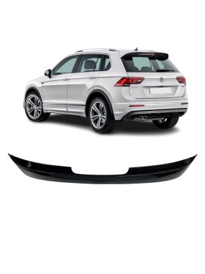 Achterspoiler | Volkswagen | Tiguan 2016-2023 / 2023- 5d suv | type AD/BW | R-Line look | glanzend zwart