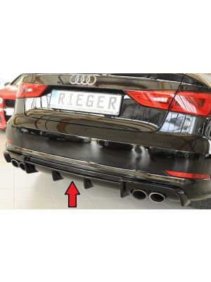Diffuser | Audi | S3 2013-2016 4d sedan / S3 2014-2016 2d cabriolet | stuk abs | Rieger Tuning
