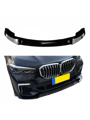 Aero front spoiler | BMW X5 G05 | 2019- | Glanzend zwart | passend voor M-pakket bumper