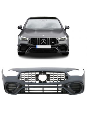 Voorbumper | Mercedes-Benz | CLA-klasse Coupé 19- C118 / CLA-klasse Shooting Brake 19- X118 | CLA45 AMG-Look