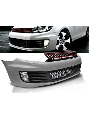 Voorbumper | Volkswagen | Golf 08-12 3d hat. / Golf 08-12 5d hat. | MK6 | incl. bumpergrill & mistlampen