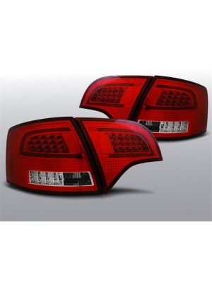 Achterlichten Audi A4 B7 Avant 2004-2008 | LED-BAR | rood / wit