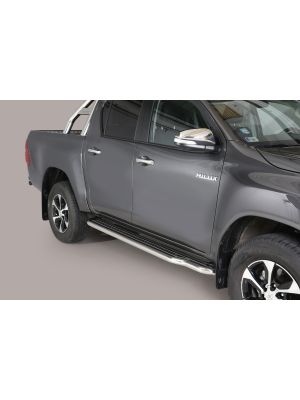 Side Bars | Toyota | Hilux Dubbele Cabine 16- 4d pic. | RVS