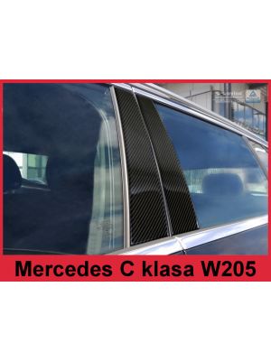 Sierlijsten B-Stijl | Mercedes-Benz | C-klasse 14- 4d sed. W205 | Carbon zwart