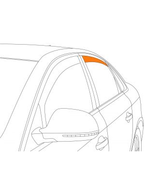 Zijwindschermen | Hyundai | i30 Fastback 18-20 5d hat. / i30 Fastback 20- 5d hat. | type PDe | achterportieren | ClimAir